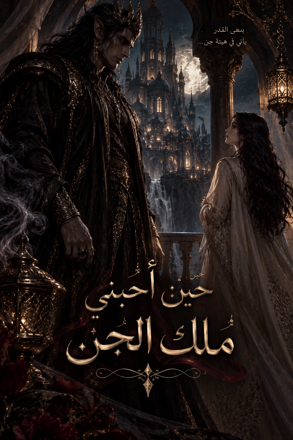 الغلاف الأصلي لحين أحبني ملك الجن